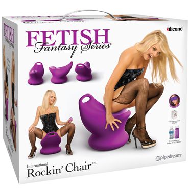 Pipedream Fetish Fantasy Series International Rockin' Chair, фиолетовый Сиденье с вибростимуляцией и пультом управления