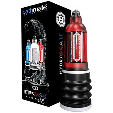 Bathmate Hydromax X30 Wide Boy, красная Гидропомпа для увеличения пениса