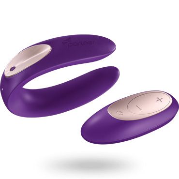 Satisfyer Partner Toy Plus Remote, фиолетовый Вибратор для пар с пультом управления, увеличенного размера