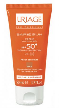 Uriage Тональный крем золотистый SPF50+ Bariesun, 50 мл