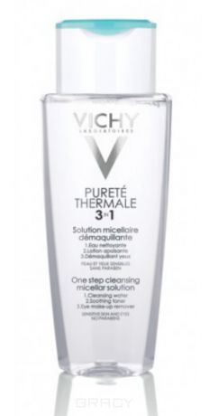 Vichy Мицеллярный лосьон для снятия макияжа с лица и глаз Purete Thermal, 200 мл