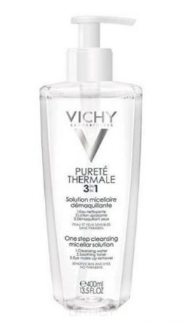 Vichy Мицеллярный лосьон для снятия макияжа с лица и глаз 3 в 1 Purete Thermal, 400 мл