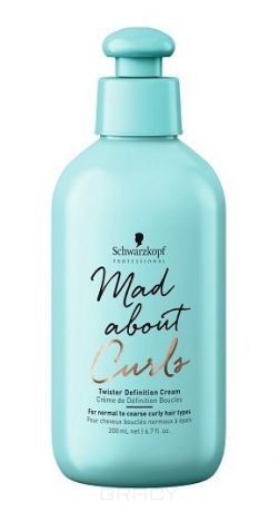 Schwarzkopf Professional Крем для кудрявых волос Mad About Curl Twister Definition Cream, 200 мл