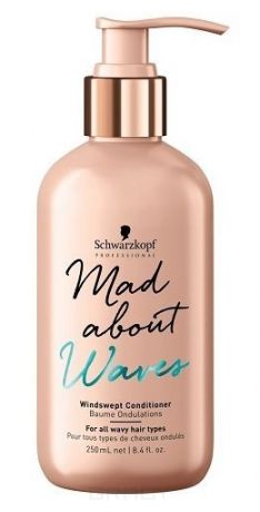 Schwarzkopf Professional Кондиционер для всех типов волнистых волос Mad About Waves Windswept Сonditioner, 250 мл