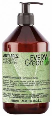 Dikson Шампунь для вьющихся волос Everygreen Anti-Frizz Shampoo Idratante, 1 л