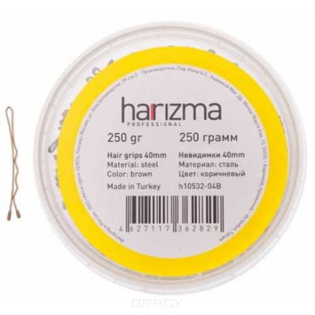 Harizma Невидимки 40 мм волна 250 гр (2 цвета) h10532B, 250 г, коричневый