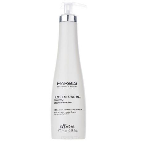 Kaaral Восстанавливающий шампунь для прямых поврежденных волос MARAES Sleek Empowering Shampoo, 300 мл