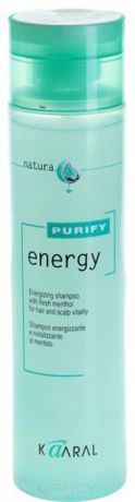 Kaaral Интенсивный энергетический шампунь с ментолом Purify-Energy Shampoo, 1 л