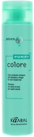 Kaaral Шампунь для окрашенных волос на основе фруктовых кислот ежевики Purify- Colore Shampoo , 1 л