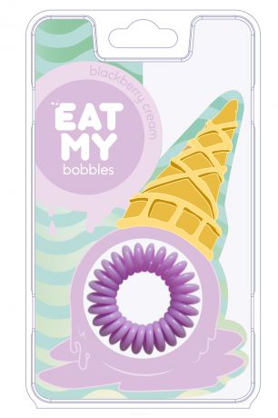 Eat My Bobbles Резинки для волос в цвете «Сливочная ежевика» Blackberry cream, 3 шт