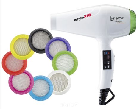 BabyLiss Pro Фен профессиональный Luminoso BAB6350 (5 цветов), 1 шт, Giallo (желтый)