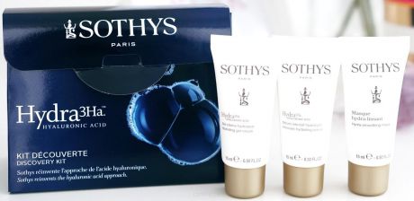 Sothys Набор с мини-продуктами "Hydra3Hа 2018": Лёгкий увлажняющий anti-age крем 15 мл + Обогащённый увлажнящий anti-age крем 15 мл + Увлажняющая разглаживающая маска 15 мл