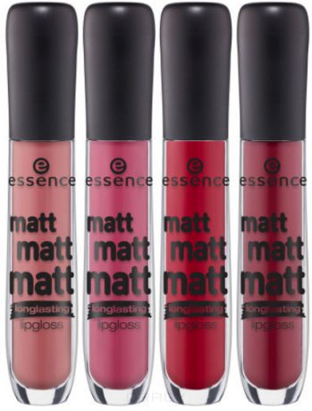 Essence Матовый блеск для губ Matt Matt Matt Lipgloss (8 тонов), Розовый т.01, 1 шт