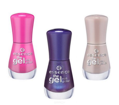 Essence Лак для ногтей The Gel Nail, 8 мл (12 цветов), Розово-фиолетовый с блестками, тон 07, 8 мл