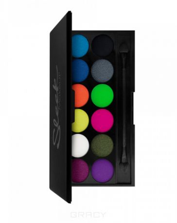 Sleek MakeUp Тени для век в палетке Eyeshadow Palette I-Divine, 12 тонов (10 видов), тон 809 Nordic Skies