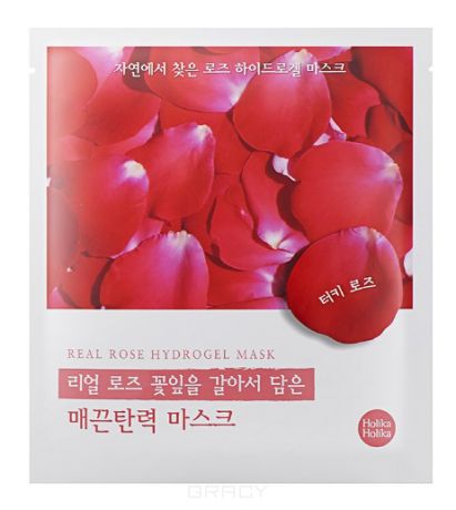 Holika Holika Гидрогелевая маска "Силы природы" - красная роза Found From Nature Rose Hydrogel Mask, 32 г