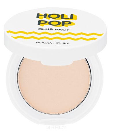 Holika Holika Пудра прессованная "Холипоп Блюр" Holipop Blur pact, 10,5 г (2 тона), 10,5 г, тон 02, бежевый (natural beige)