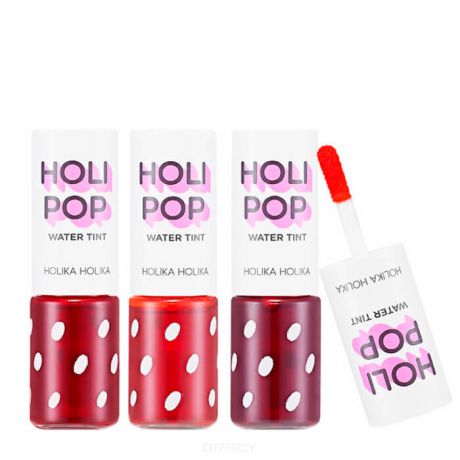 Holika Holika Тинт-чернила "Холи Поп" Holipop Water, 9 мл (3 тона), 9 мл, тон 03, розовый