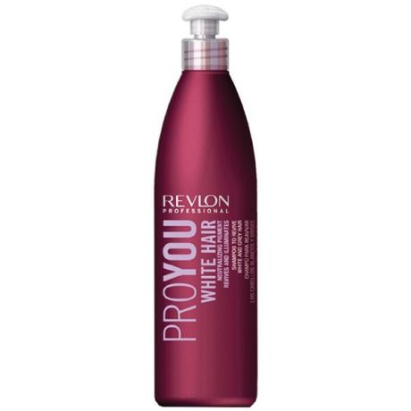 Revlon Шампунь для здоровья и блеска седых и обесцвеченных волос Pro You White Hair Shampoo, 350 мл