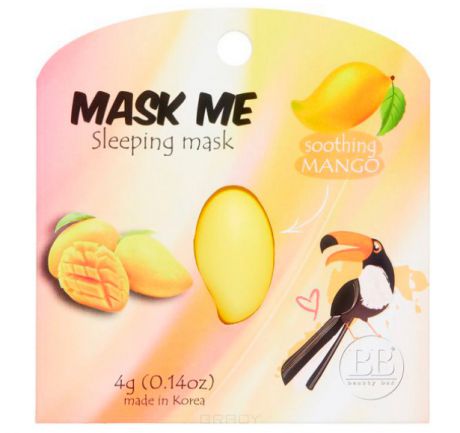 Beauty Bar Маска ночная для лица успокаивающая с экстрактом манго Mask Me Sleeping Mask Soothing Mango