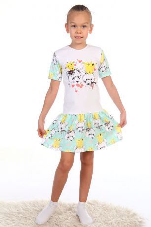 Платье детское "Мишка в короне"