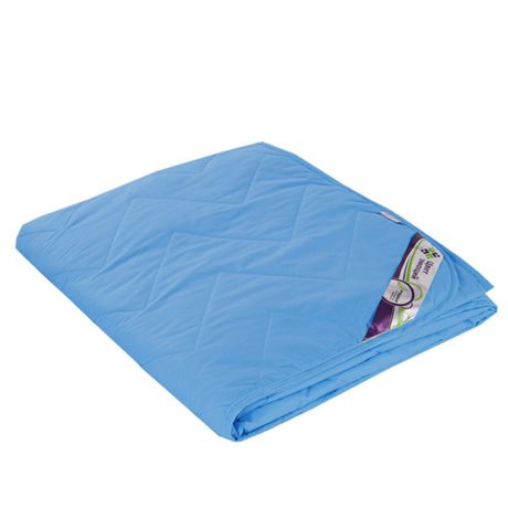 Одеяло облегченное "Аквамарин" (файберсофт, поплин) (1,5 спальный (140*205))