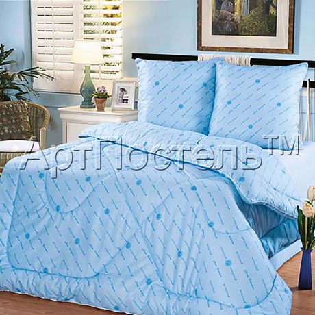 Одеяло зимнее "Люкс" (полиэфирное волокно, бязь) (1,5 спальный (140*205))