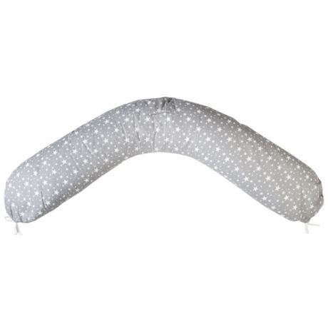 Подушка для беременных "Звезды серый" (бязь, политерм) (23*185)