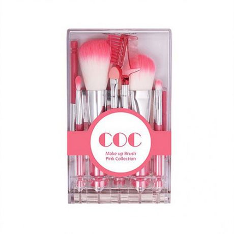 Набор кистей для макияжа Coringco COC Make up Brush Pink Collection
