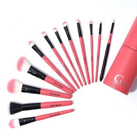Кисти для макияжа Coringco 12P COC Pink In Pink Make Up Brush Set