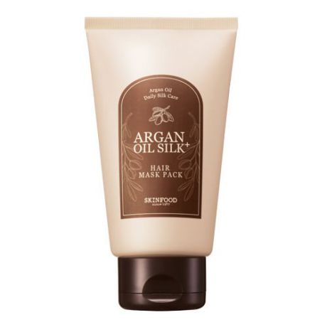 Маска для волос с аргановым маслом SKINFOOD Argan Oil Silk Plus Hair Mask Pack
