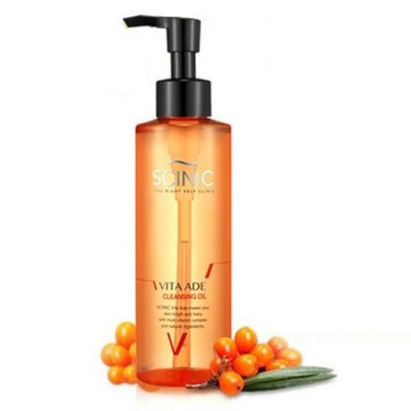 Гидрофильное масло с персиком Scinic Vita Ade Cleansing Oil