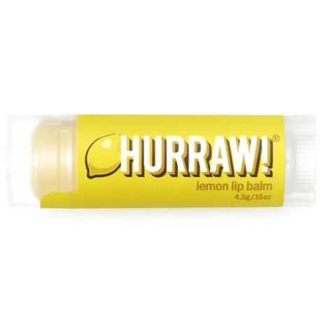 Натуральный и питательный бальзам для ухода за губами Hurraw! Hurraw! Lemon Lip Balm