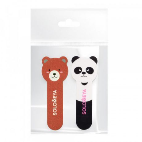 Набор пилок для ногтей Solomeya Little Bear Nail File 180/220 and Llittle Panda Shiner 400/3000