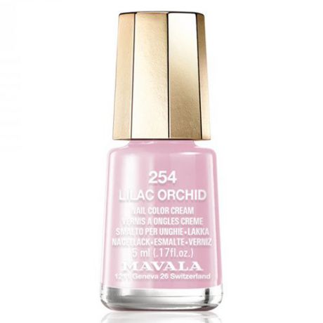 Лавандово-розовый лак для ногтей Mavala Mavala Nail Color Cream 254 Lilac Orchid