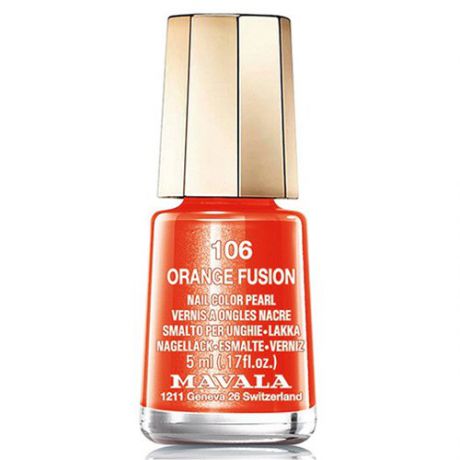 Оранжевый лак для ногтей Mavala Mavala Nail Color Cream 106 Orange Fusion