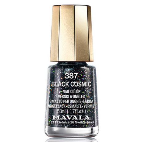Черный песочный лак для ногтей Mavala Mavala Nail Color Cream 387 Black Cosmic