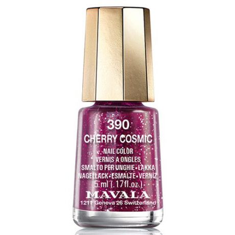 Красно-малиновый лак для ногтей Mavala Mavala Nail Color Cream 390 Cherry Cosmic