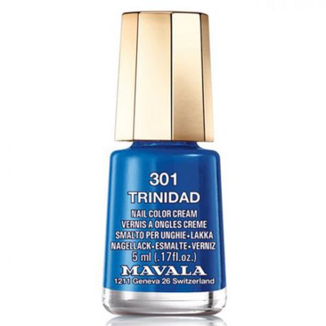 Синий лак для ногтей Mavala Mavala Nail Color Cream 301 Trinidad