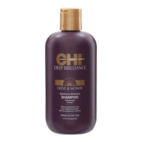 Увлажняющий и укрепляющий шампунь для поврежденных волос CHI Deep Brilliance Optimum Moisture Shampoo