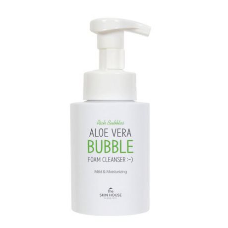 Очищающая пузырьковая пенка с алоэ The Skin House Aloe Vera Bubble Foam Cleanser 300ml