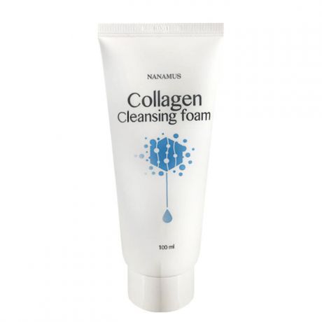 Пенка для умывания лица с гидролизованным коллагеном Nanamus Nanamus Cleansing Foam Collagen
