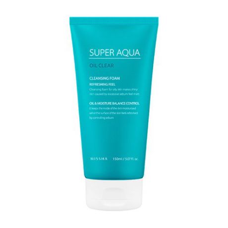 Пенка для жирной кожи Missha Super Aqua Oil Clear Cleansing Foam