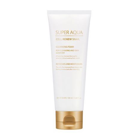 Восстанавливающая пенка для умывания Missha Super Aqua Cell Renew Snail Cleansing Foam