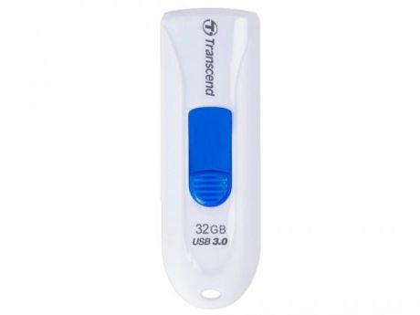Флешка USB 32Gb Transcend JetFlash 790 TS32GJF790W белый/голубой