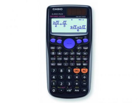 Калькулятор Casio FX-85ESPLUS двойное питание 12 разряда научный 252 функций черный