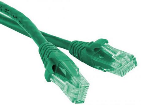 Патч-корд UTP 5E категории 1.5м Hyperline PC-LPM-UTP-RJ45-RJ45-C5e-1,5M-LSZH-GN зеленый