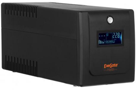 ИБП Exegate ULB-1500 LCD 900Вт 1500ВА черный EP212520RUS