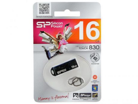 Флешка USB 16Gb Silicon Power Touch 830 SP016GBUF2830V1S серебристый