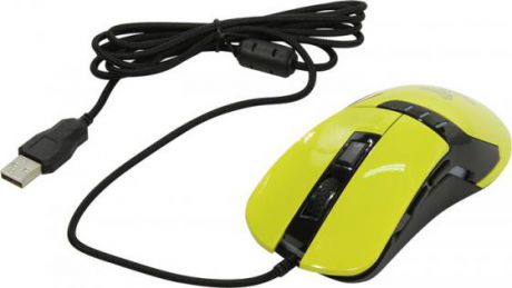 Мышь проводная Oklick 865G жёлтый USB